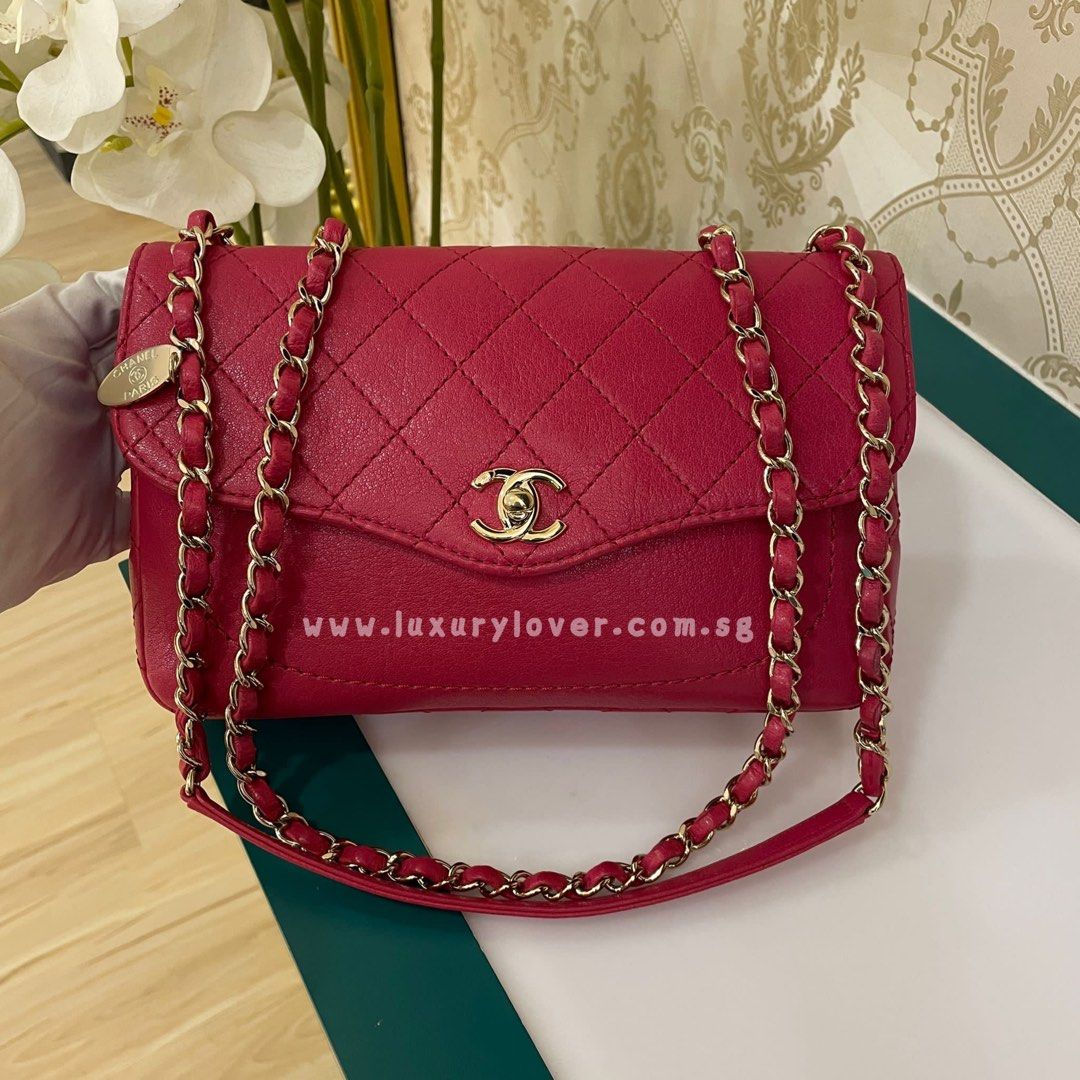 #27 Chanel Pocket & Co Flap Pink Grained Lamb light GHW