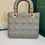 Thumbnail: Brand New Lady Dior My ABCDior Grey Lamb GHW