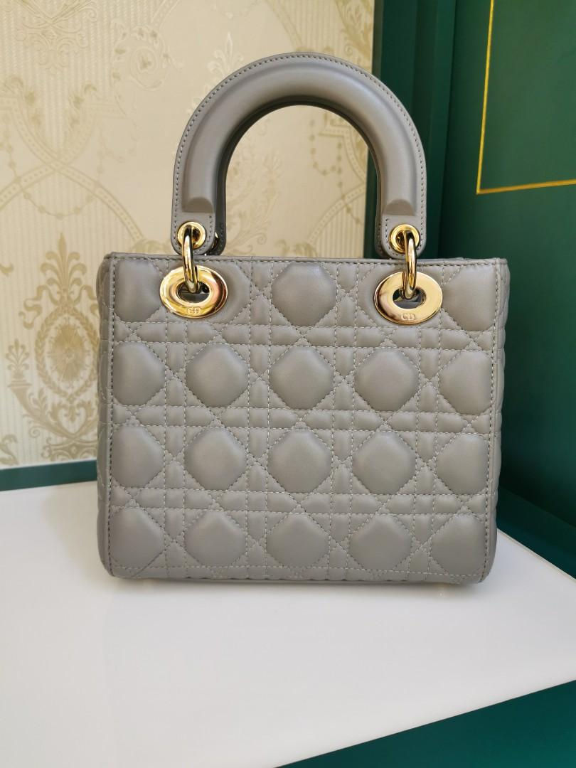 Thumbnail: Brand New Lady Dior My ABCDior Grey Lamb GHW
