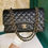 Thumbnail: #13 Chanel Classic Double Flap Medium Black Caviar GHW