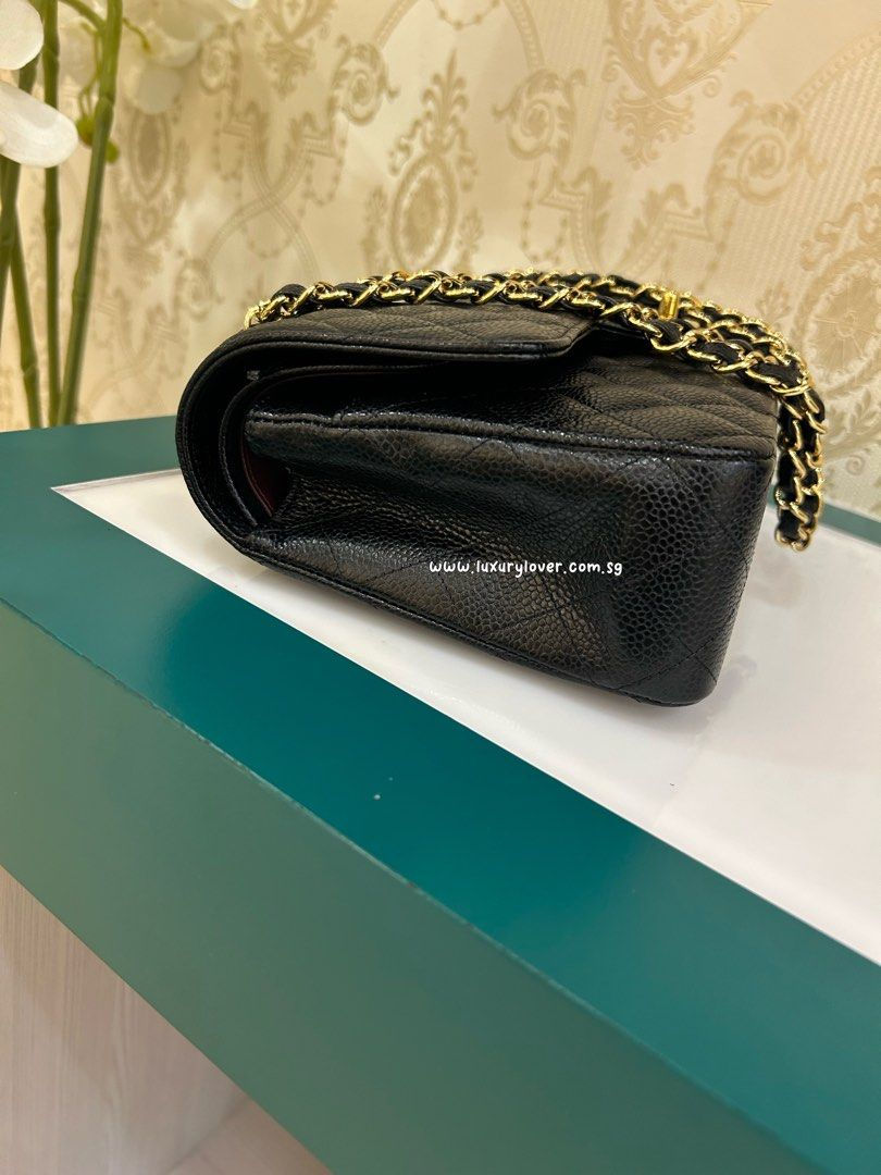 Thumbnail: #23 LNIB Chanel Medium Classic Double Flap Black Caviar GHW
