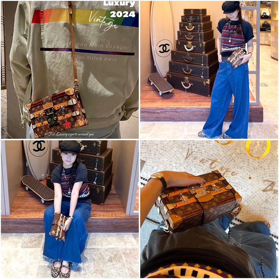 Thumbnail: LV Louis Vuitton Petite Malle Monogram Canvas SHW