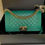 Thumbnail: #25 LNIB Chanel Boy Old Medium Green Caviar GHW