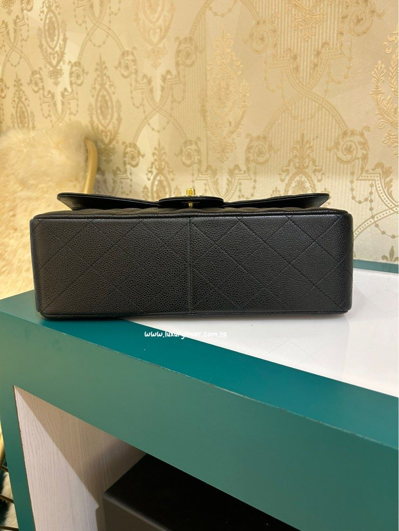 Thumbnail: Chanel Jumbo Classic Double Flap Black Caviar GHW(Cash S$7,390)