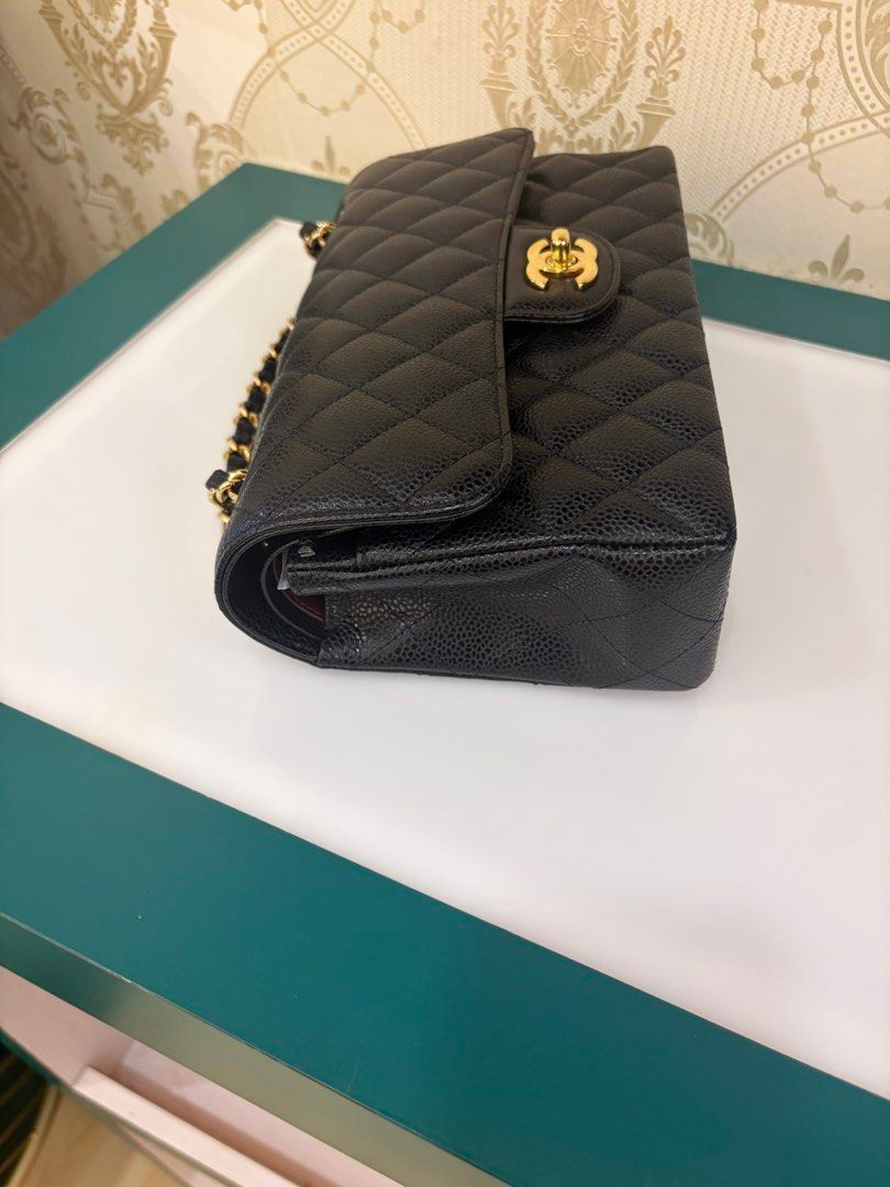 Thumbnail: Chanel Classic Double Flap Small Black Caviar Gold Hardware