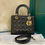 Thumbnail: Like New Lady Dior Medium Black Lamb Light GHW