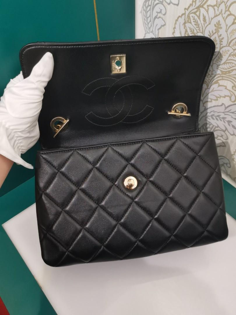 Thumbnail: #27 Chanel Trendy CC Small Black Lamb GHW