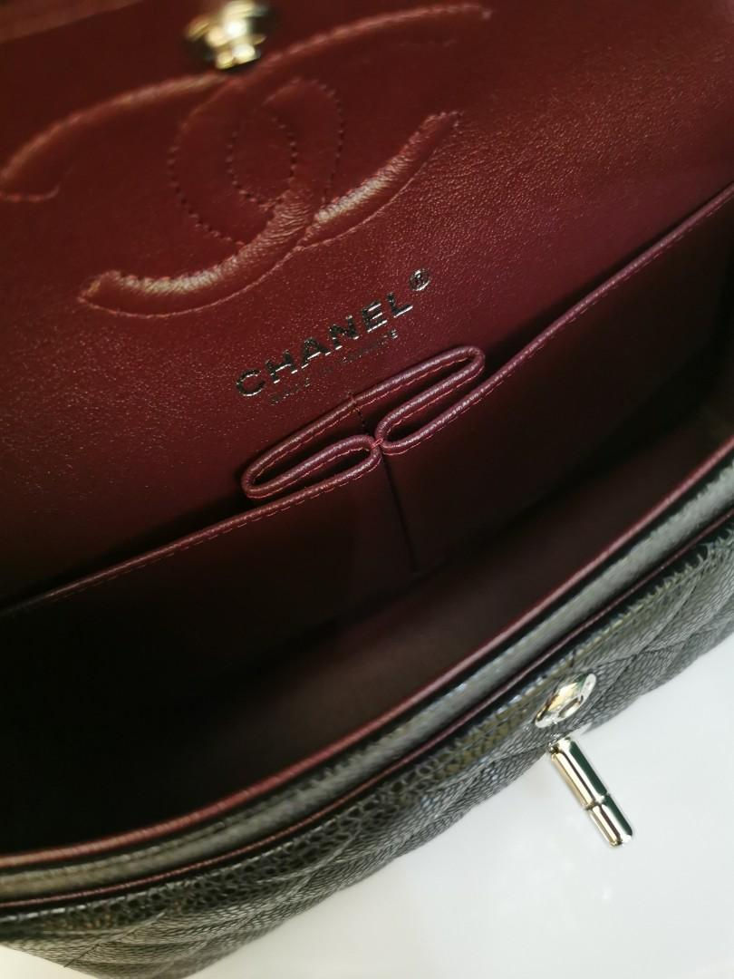 Thumbnail: #31 BNIB Chanel Classic Double Flap Small Black Caviar SHW