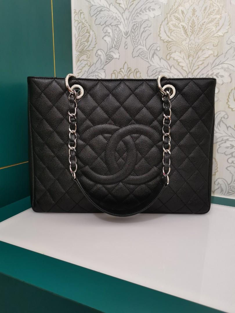 Thumbnail: #17 Almost New Chanel GST Black Caviar with SHW