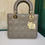 Thumbnail: Brand New Lady Dior Small My ABCDior Grey Lamb light GHW