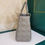 Thumbnail: Brand New Lady Dior Medium Grey Lamb SHW