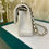 Thumbnail: BNIB Chanel 22B Classic Double Flap Small White Caviar LGH