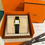 Thumbnail: LNIB Hermes Heure H watch Small Model, 25mm, Black Epsom