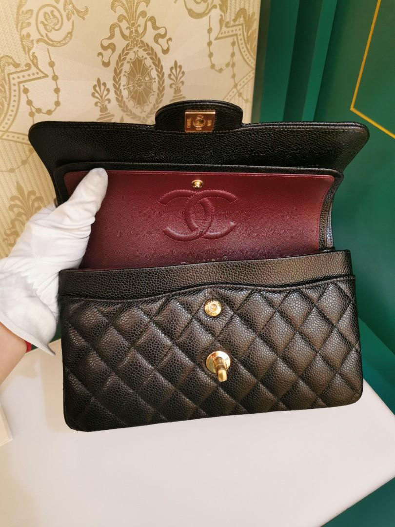 Thumbnail: #31 BNIB Chanel Classic Double Flap Small Black Caviar GHW