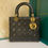 Thumbnail: Like New Lady Dior Black Medium GHW