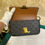 Thumbnail: Like New Celine Shoulder Bag Claude In Triomphe Canvas & Calf(Cash S$2,490)