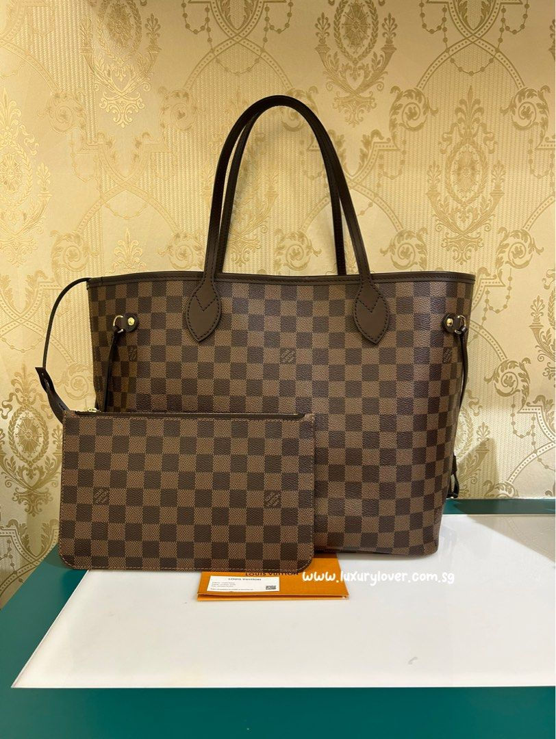 LNIB Louis Vuitton LV Neverfull MM Damier Ebene GHW