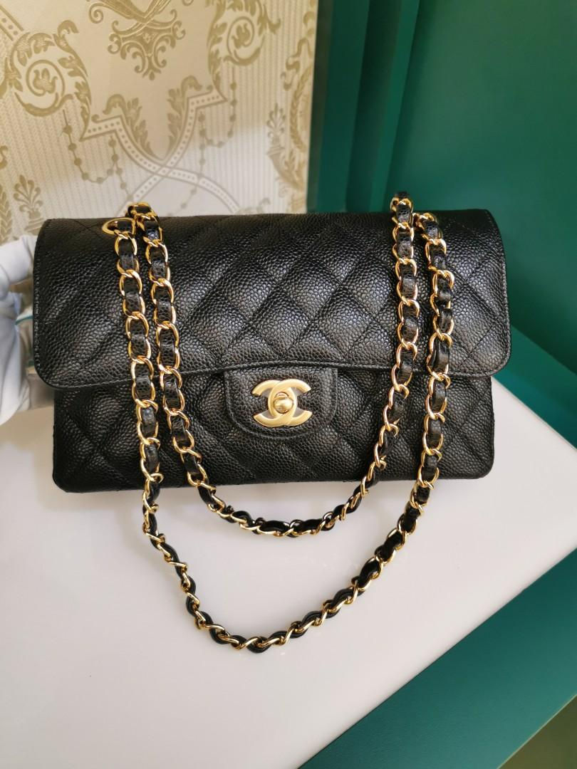 Thumbnail: #29 BNIB Chanel Classic Double Flap Small Black Caviar GHW