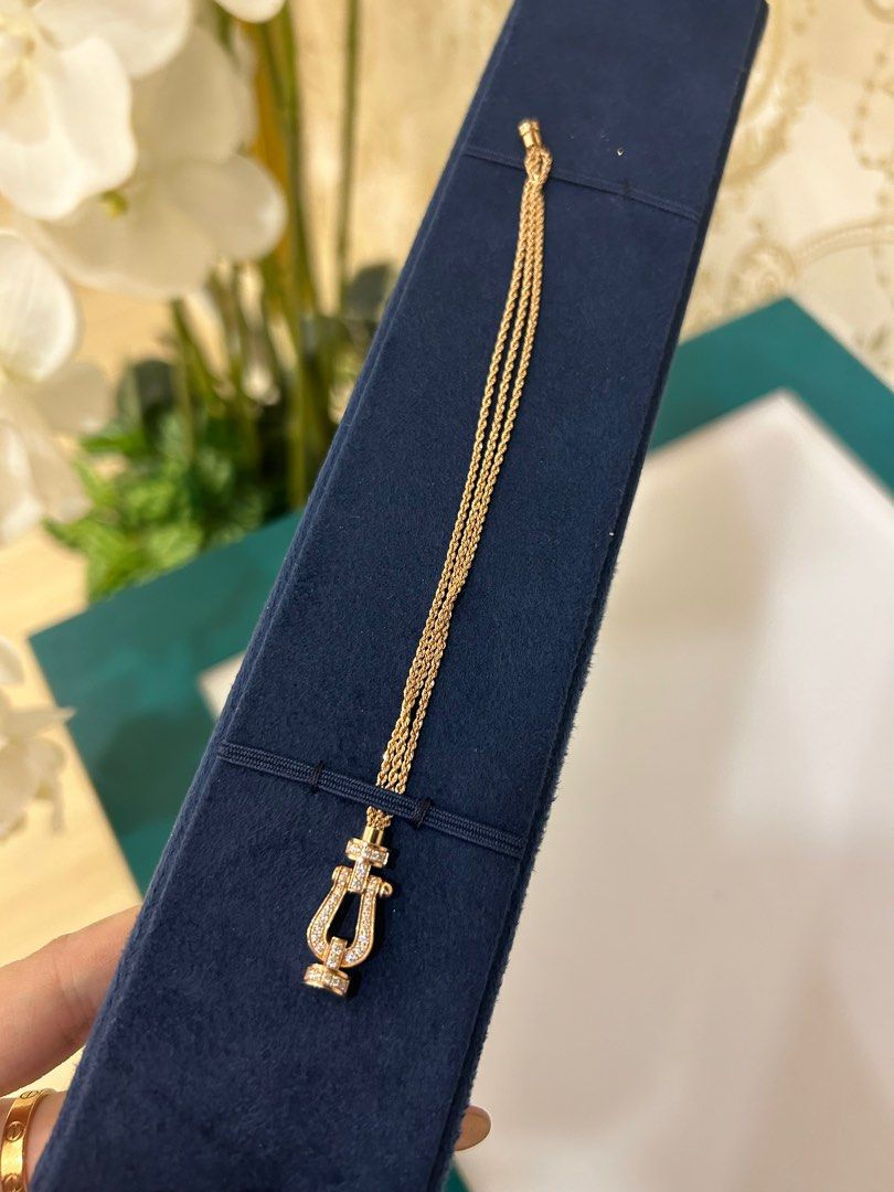 Thumbnail: LNIB FRED Force 10 Bracelet MM 18K Pink Gold Diamonds