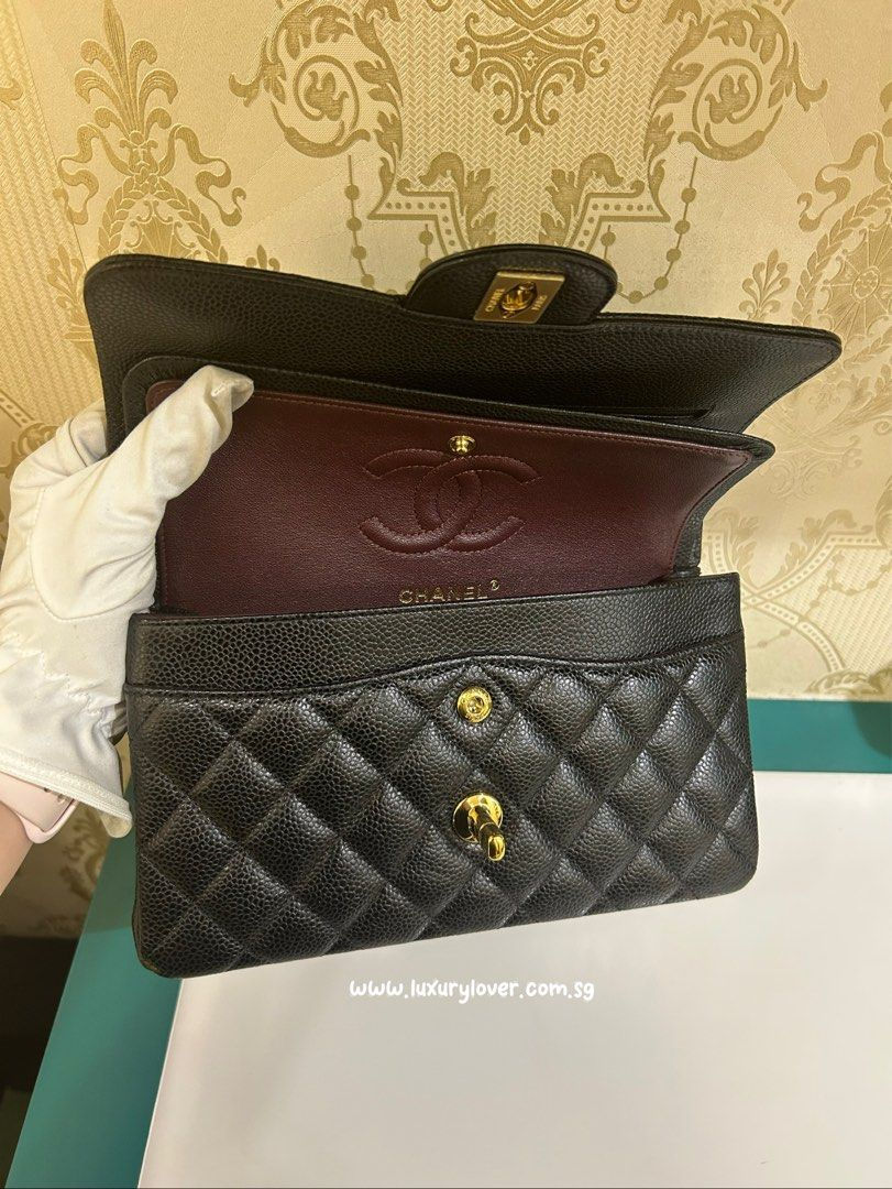 Thumbnail: #29 BNIB Chanel Classic Double Flap Small Black Caviar GHW