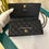 Thumbnail: BNIB Chanel 22A Pocket Twins Clutch with Chain WOC Black Caviar