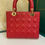 Thumbnail: Like New Lady Dior Medium Red Lamb GHW