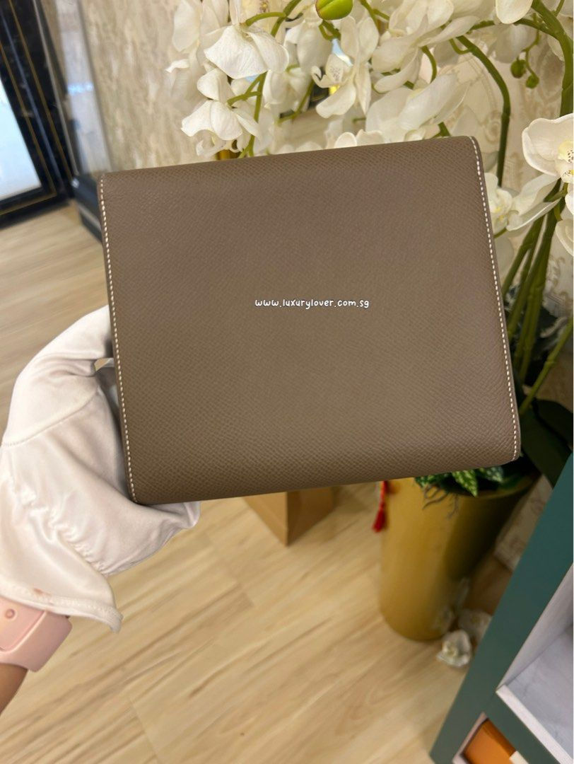 Thumbnail: LNIB Hermes Clic 16 Etoupe Epsom GHW