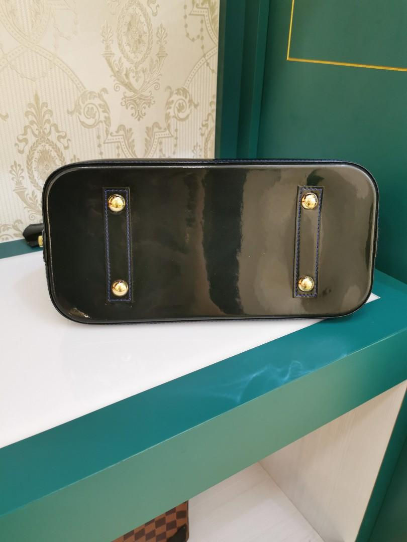 Thumbnail: Like New LV Alma PM Vernis Grand Blue GHW