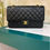 Thumbnail: #19 LNIB Chanel Classic Medium Double Flap Black Caviar GHW