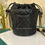 Thumbnail: Like New Chanel Bucket Shoulder Bag Caviar Black GHW