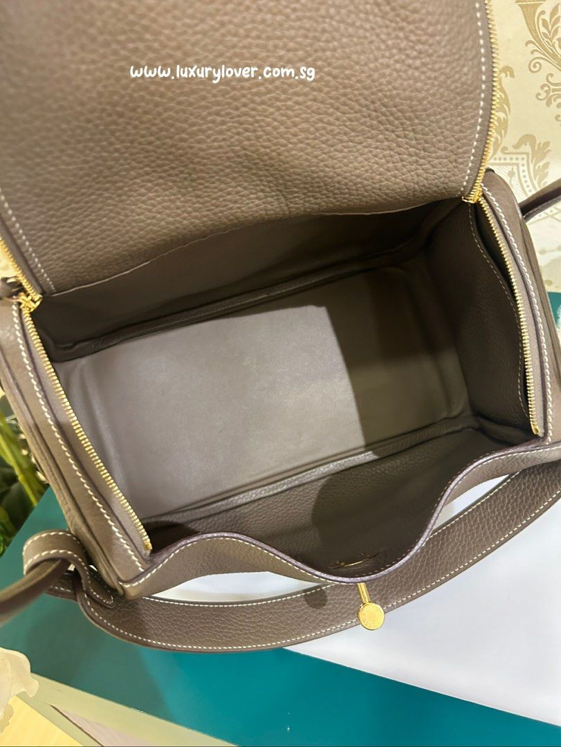 Thumbnail: Hermes Lindy 26 Etoupe Clemence GHW