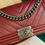 Thumbnail: #24 LNIB Chanel Boy Old Medium Dark Red Chevron Caviar RHW