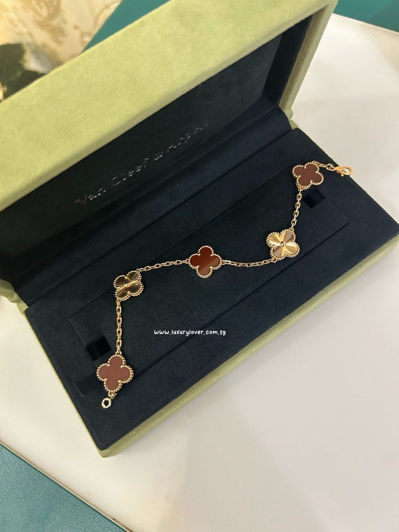 Thumbnail: BNIB Van Cleef & Arpels Vintage Alhambra bracelet, 5 motifs