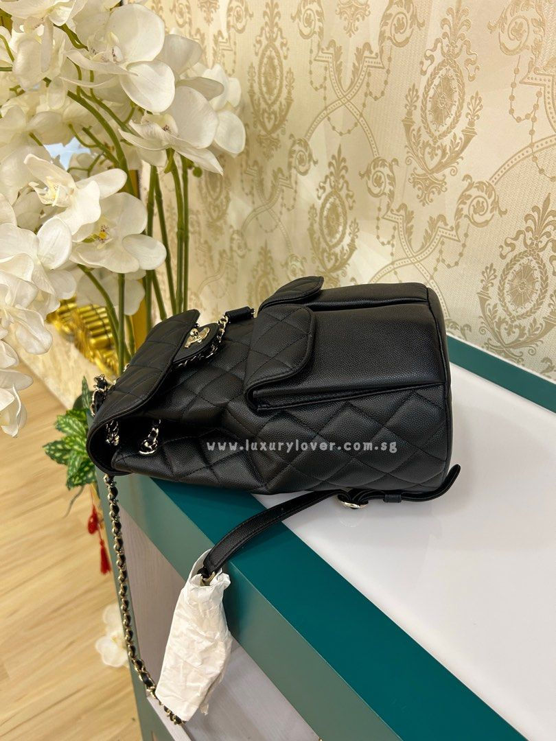 Thumbnail: BNIB Chanel 22S Pack My Back Backpack Black Caviar light GHW