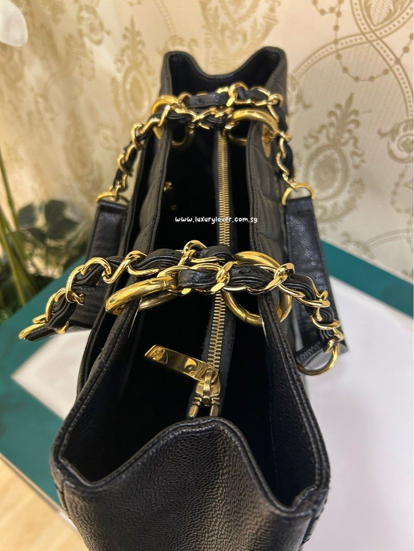 Thumbnail: #19 Chanel GST Black Caviar GHW
