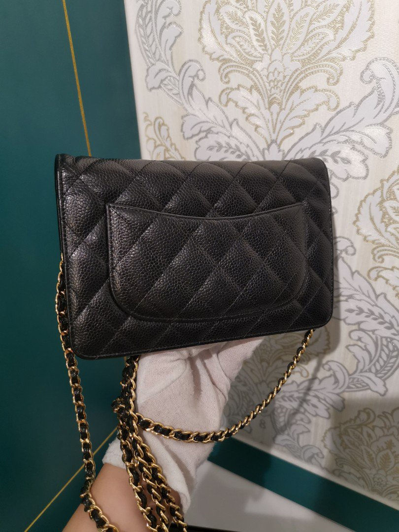 Thumbnail: #19 LNIB Chanel WOC Caviar Black with GHW
