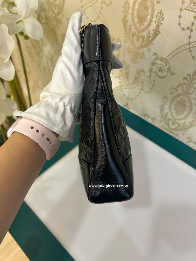 Thumbnail: BNIB Chanel 24C 31 Mini Shopping Bag Black Shiny Calf LGHW