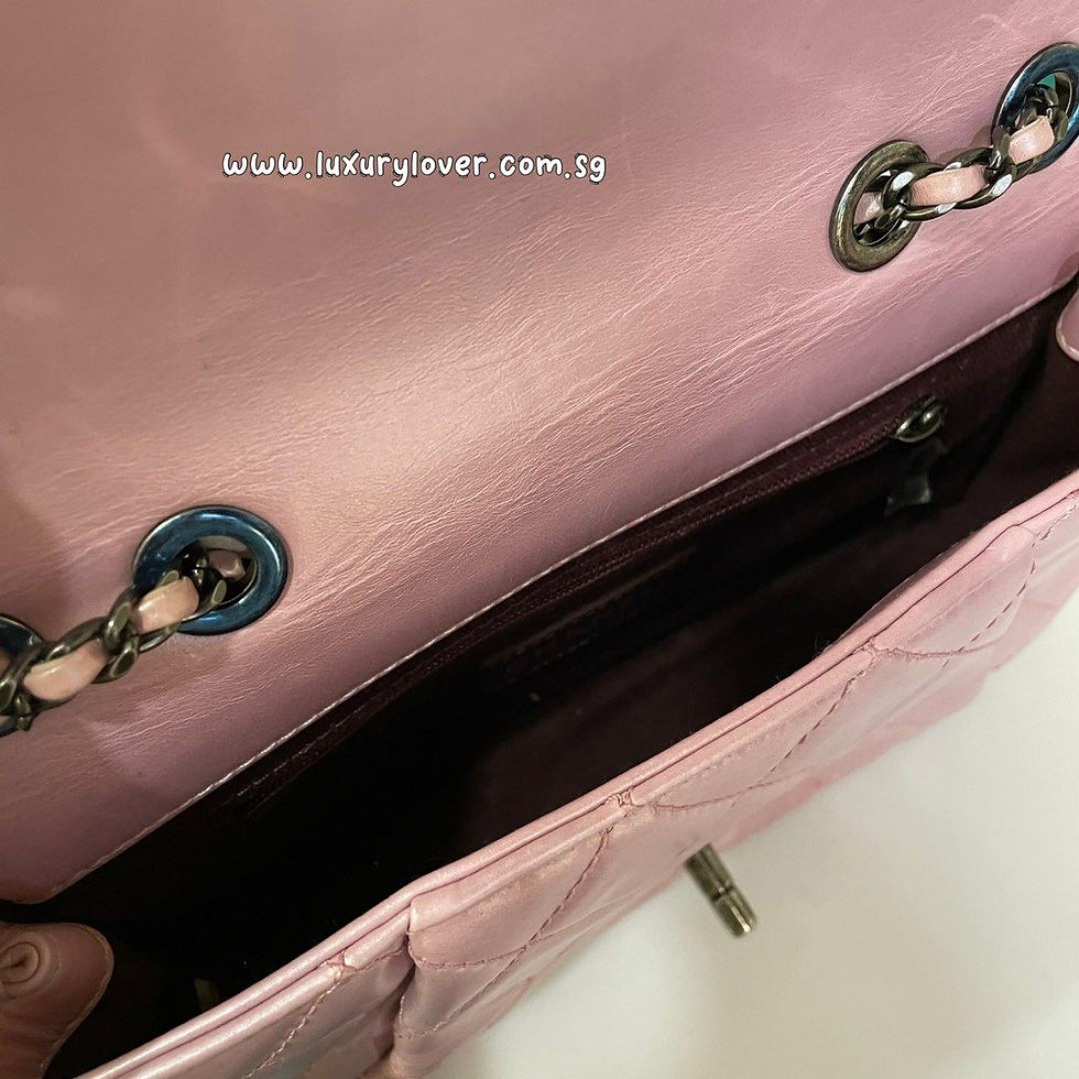 Thumbnail: #21 Chanel Single Flap Pink Iridescent Calf RHW