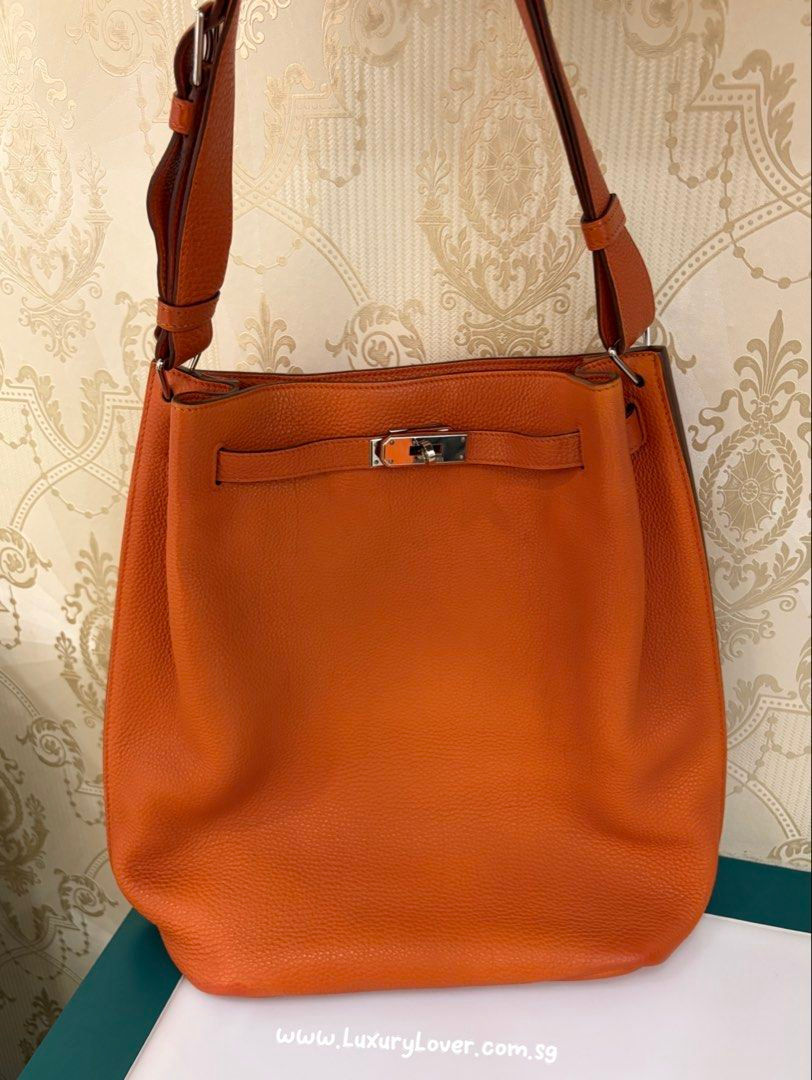 Thumbnail: Hermes So Kelly 26 Orange Togo Palladium Hardware(CashS$5,350)