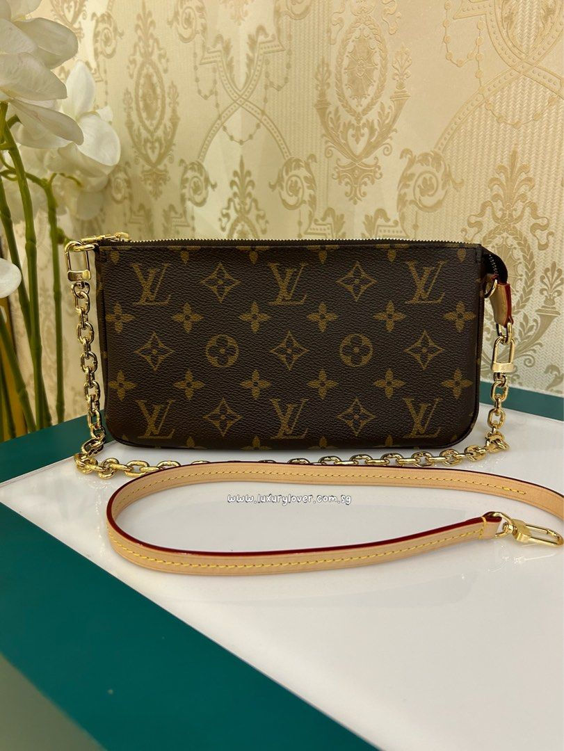 Thumbnail: BNIB Louis Vuitton LV Pochette Accessoires Monogram Canvas GHW
