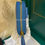 Thumbnail: BNIB Prada Saffiano Ribbon Bow Zip Wallet Cobalto GHW