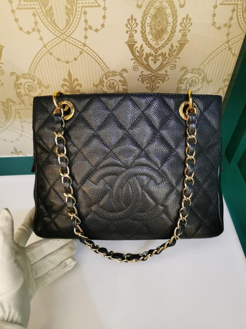 Thumbnail: #16 Chanel PTT Petite Timeless Tote Black Caviar GHW
