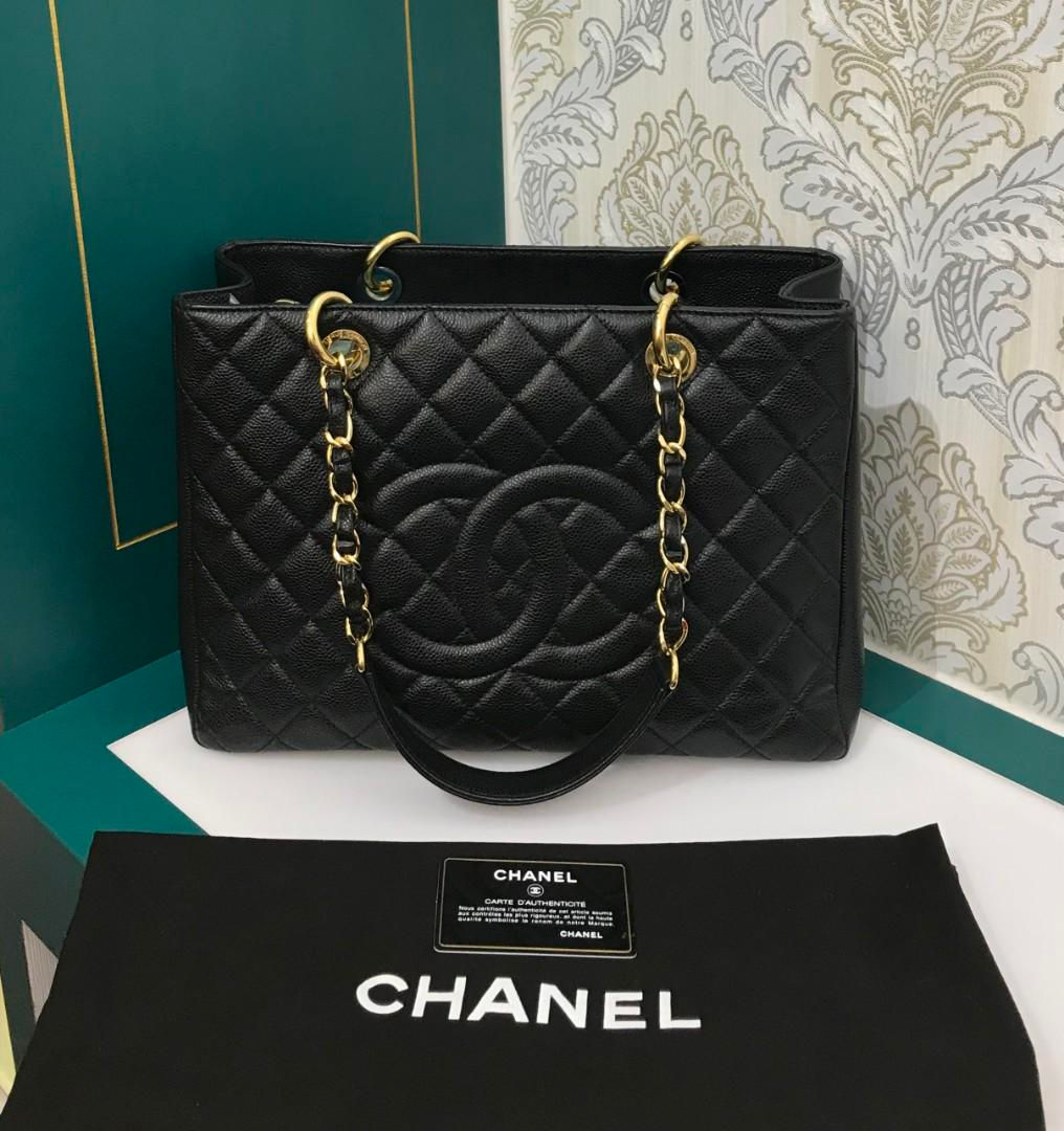 #17 Like New Chanel GST Black Caviar with GHW