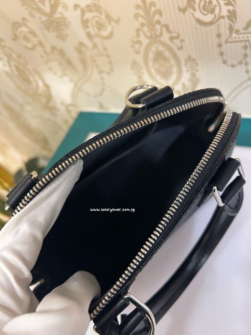 Thumbnail: BNIB LV Louis Vuitton Alma BB Black EPI SHW
