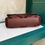 Thumbnail: #18 Chanel Seasonal Single Flap Jumbo Burgundy Mixed Leather