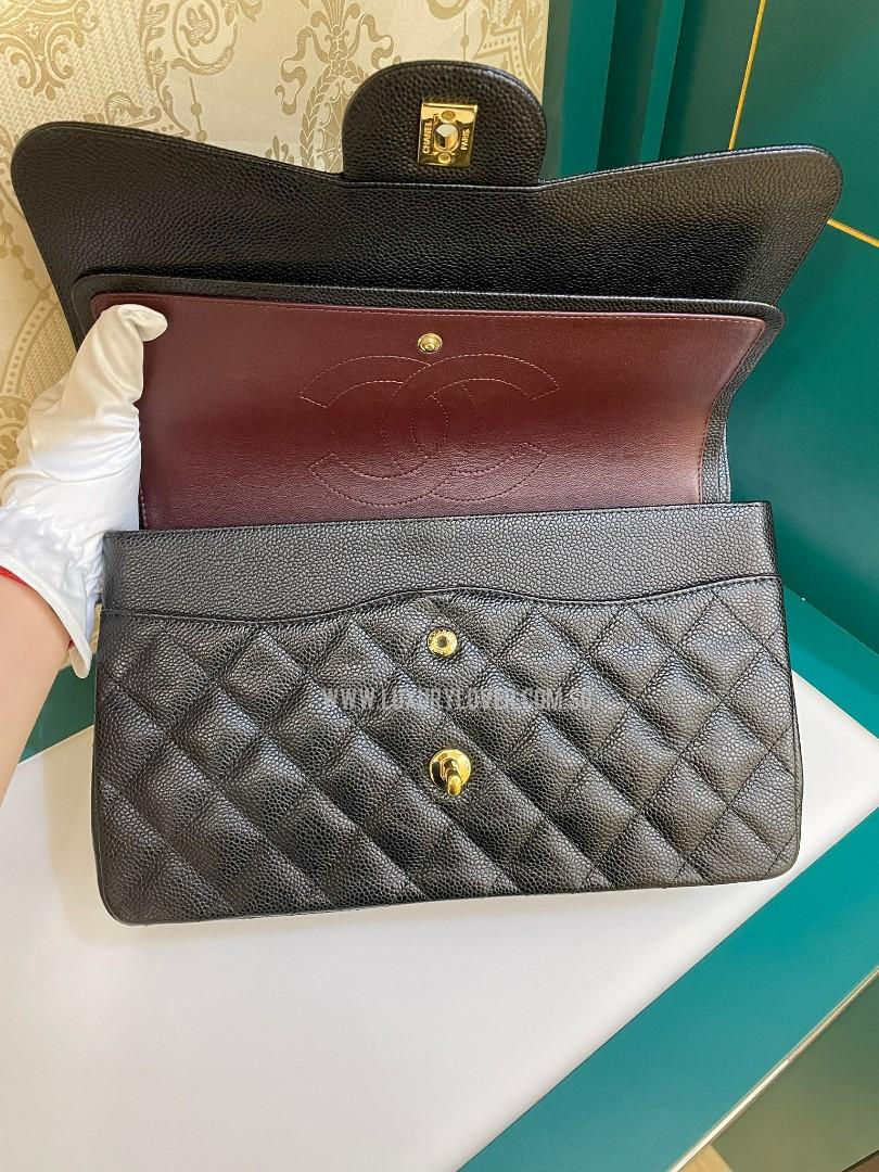 Thumbnail: #20 LNIB Chanel Jumbo Classic Double Flap Black Caviar GHW
