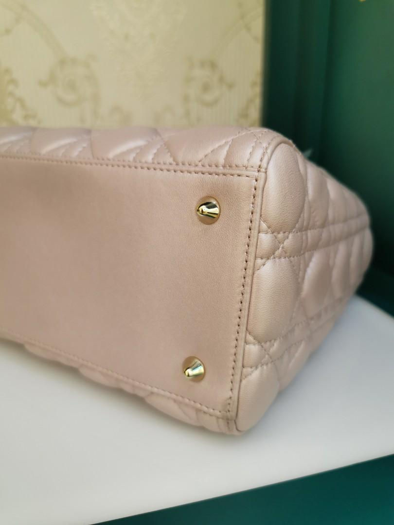 Thumbnail: Brand New Lady Dior Medium Lotus Pink Lamb GHW
