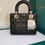 Thumbnail: Brand New Lady Dior Small ABCDior Black Lamb GHW