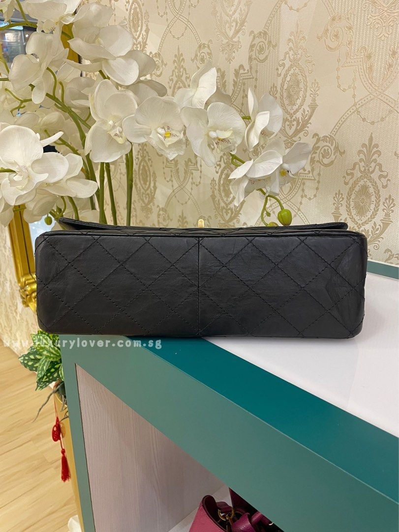 Thumbnail: #17 LNIB Chanel 2.55 Reissue 227 Black Distressed Calf aged GHW
