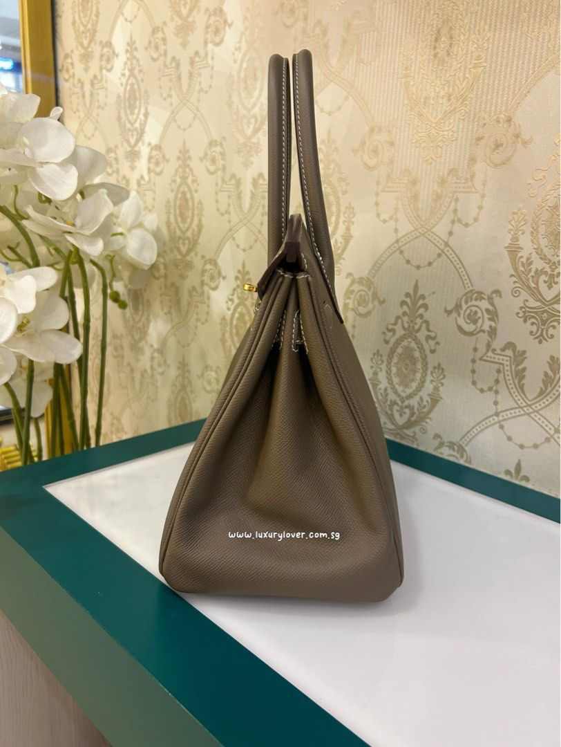Thumbnail: Like New Hermes Birkin 30 B30 Etoupe Epsom GHW